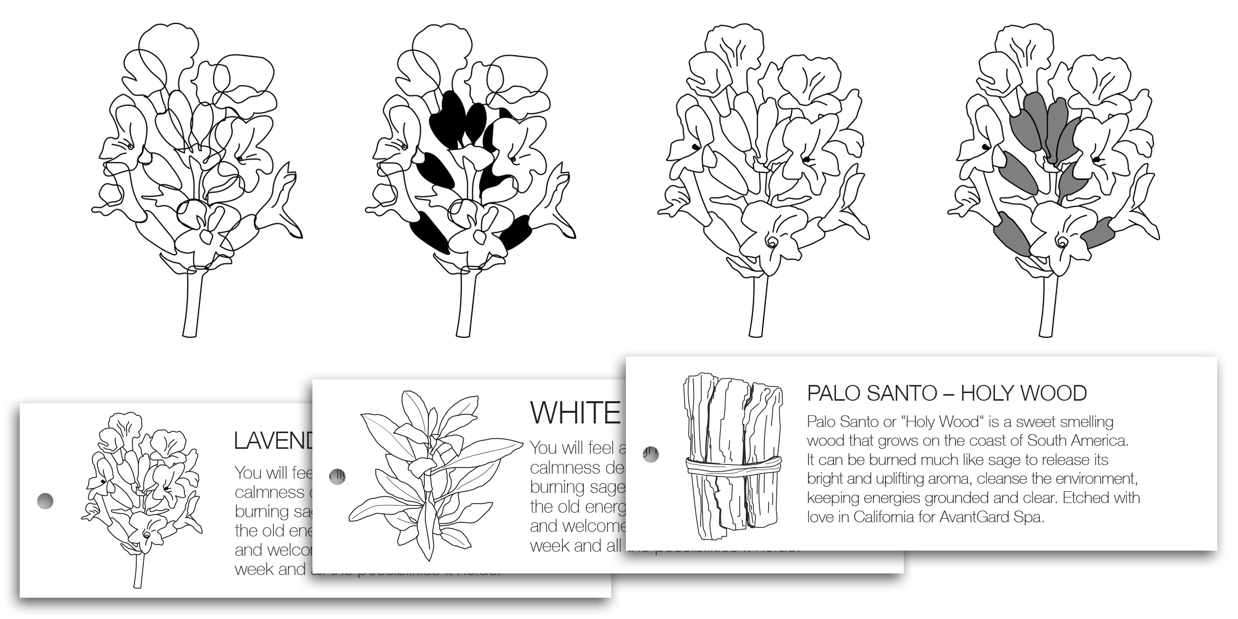 Illustrations for product tags